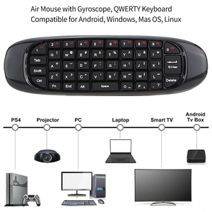 Mini clavier vocal C120 2.4G, souris aérienne, à utiliser pour la box TV Android, télécommande rechargeable par USB - Product Image 3