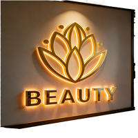 Lettres en métal 3D rétroéclairées personnalisées, logo LED, enseigne en lettres LED, lettres en acrylique, enseigne commerciale pour la décoration murale