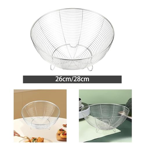 Wholesale Kitchen Stainless Steel <b>Colander</b> Multifunctional Fruit Vegetable Washing Bowl Strainer Food Grade Heat Resistant - Product Image 4