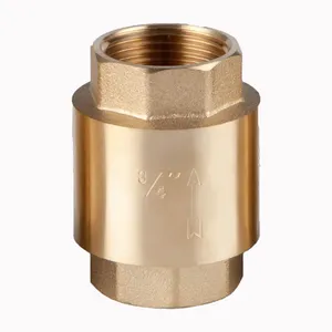 Kaibeili OEM 1/2 3/4 1 11/4 2 Inch NPT Brass Water Vertical Spring Loaded Ball lift Check Valve