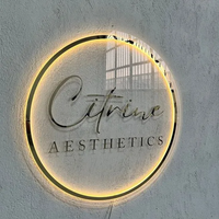 Enseigne de salon de coiffure personnalisée en aluminium avec rétroéclairage LED, décoration étanche IP65