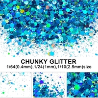 Paillettes holographiques éclatantes et colorées de 2 oz en vrac pour gobelets à boules de neige et slime corporel