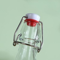 Bouteilles en verre à dessus oscillant avec bouchons hermétiques et couvercles étanches Home Brewing Kombucha Grolsch Style Flip Top Brewing Bottle