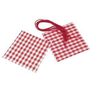 Napperons décoratifs rouges à carreaux, lot de 8, serviettes de table pour pique-nique et décoration de fête - Product Image 1