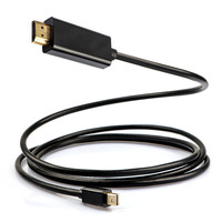 Câble Mini DP vers HDMI 4K 60Hz, cordon de transmission vidéo Mini DisplayPort vers HDMI 1.8M pour moniteur, projecteur, téléviseur, ordinateur portable, ordinateur de bureau