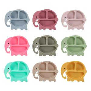 <span class=keywords><strong>Vente</strong></span> chaude d'usine, différentes combinaisons pour les bébés, design en forme d'animal, ensemble de vaisselle pour bébé, produits d'alimentation pour bébé en silicone - Product Image 5