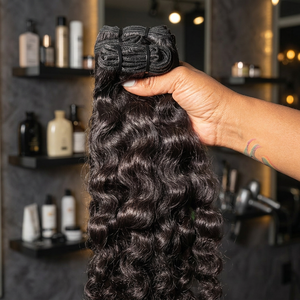 Extensions de cheveux naturels bouclés indiens Remy, double trame, pointes pleines, teintables toutes couleurs - Product Image 2