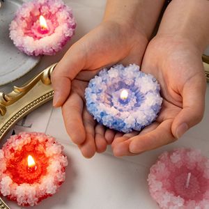 Vela aromática floral vintage hecha a mano con forma de flor para decoración del hogar, regalo de boda - Product Image 3