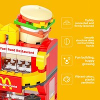 Modelo de Edificio Comercial Urbano en Miniatura para Niños, Juguete de Construcción DIY para Niños y Niñas de 5 a 7 Años