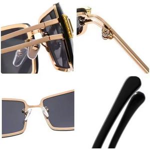 Gafas de Sol Cuadradas de Diamantes de Lujo Vintage 2025, UV400, Estilo Y2K Punk, Montura Metálica - Product Image 6