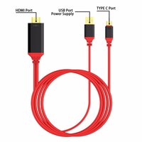 Adaptateur de câble Type C vers HDMI Av Tv pour Samsung Note 10/ 9 /8/ S10 /S9 /S8 Plus Adaptateur de câble Type C vers HDMI portable