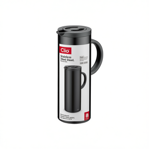 Cilio Thermos Flask 1.5L Stainless Steel Insulated <b>Hot</b> <b>Cold</b> Beverage Pitcher - Product Image 2