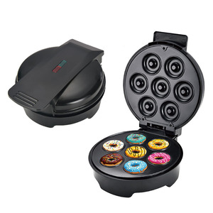 Máquina para hacer donas eléctrica redonda de 110V para panadería con enchufe estadounidense, en blanco y negro, para 4 o más piezas - Product Image 4