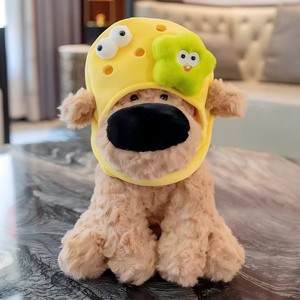 Peluche chien Bichon à grand nez, style 'Croc Hat', moche et mignon, créative, en forme de chapeau de chaussure, pour décoration de chambre et de bureau, OEM - Product Image 5