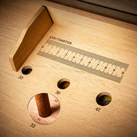 Humidor Cèdre Luxe Éco Résistant Humidité Portable Style Américain Carré Grande Capacité Hygromètre Humidificateur