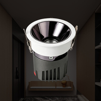 Spot LED encastré anti-éblouissement moderne en aluminium à spectre complet, CRI élevé Ra98, pour l'éclairage des zones d'hôtels et de bureaux