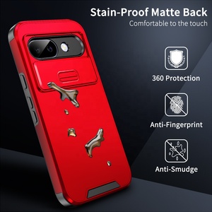 Para <span class=keywords><strong>Google</strong></span> Pixel 9A 8A 7A 8Pro 7Pro Funda de cámara deslizante TPU + PC Phone Case - Product Image 4