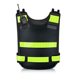 سترة عاكسة مخصصة بشعار الشركة، سترة أمان عاكسة قابلة للتنفس مع حزام خصر قابل للتعديل، باللون الأصفر والأخضر للبناء وحركة المرور - Product Image 1