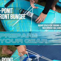 Planche de paddle gonflable SUP design grain de bois, PVC Drop Stitch, tout-en-un pour adultes, ensemble complet avec pagaie en carbone, pompe et aileron
