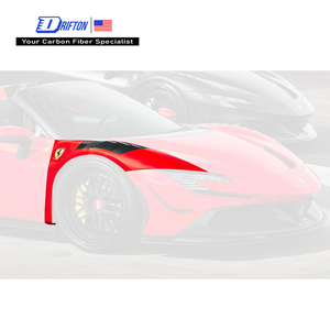 Guardabarros parcialmente expuestos de fibra de carbono seca estilo RY para kit de carrocería Ferrari SF90 - Product Image 1