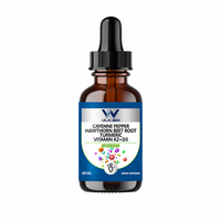 Vascu Flow Gouttes Liquides – Complément de Soutien Vasculaire au Poivre de Cayenne, Betterave, Curcuma, Vitamines K2 et D3 – Marque Privée OEM