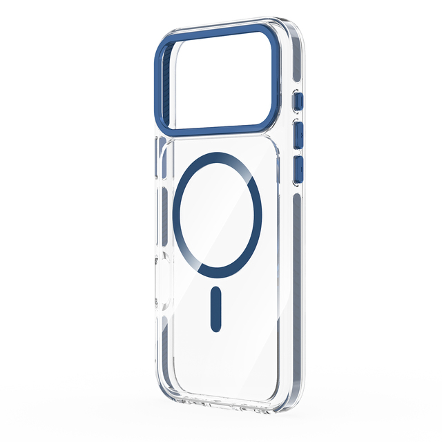 Factory Price Crystal Clear Phone Case Magnetic Shockproof Metal Camera Protection Wholesale Cover for iPhone 17 18 Pro Max
