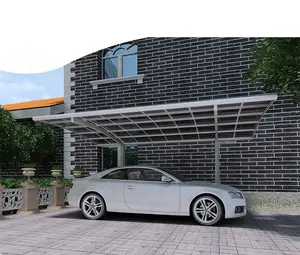 Waterproof car parking shelter cover aluminum frame garage shed outdoor polycarbonate roof car port metal shade canopy carport