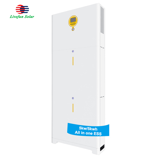 5kw Hybrid Solar Inverter with 5kwh Lithium Battery Plug and Play Vertical All-in-One Energy Storage System for Home