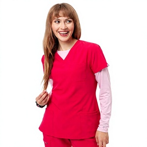 2026 Hot Sale Soft Polyester Hospital Nurse <b>Scrub</b> <b>Set</b> with Needle Detection Seamless Fusing for Unisex Nursing <b>Scrub</b> Uniforms - Product Image 5