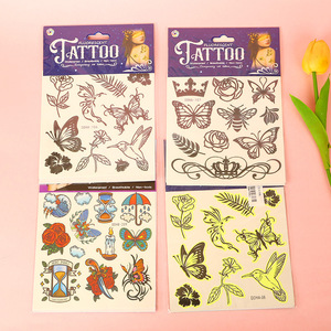 Autocollants de tatouage temporaire en forme de papillon, imperméables, respirants, non toxiques, pour hommes, femmes, enfants, cadeau de fête - Product Image 3