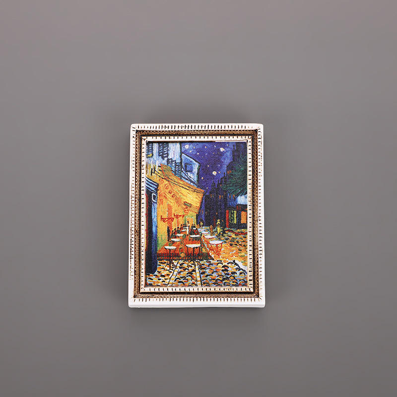 Cadre - café en plein air la nuit