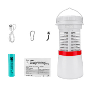 Lampe anti-moustiques LED rechargeable par USB, lampe de camping portable pour une utilisation en extérieur et à la maison - Product Image 4