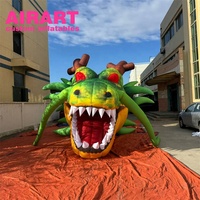 La publicité a décoré le dragon gonflable, dragon gonflable géant pour l'affichage