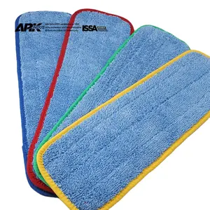 Sợi Nhỏ Ràng Buộc Ướt Hook Và Vòng Lặp Công Nghiệp Mop Pad Vải Tay Áo Bụi Lau