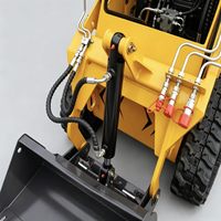 Mini-chargeuse sur pneus de 1000 kg avec moteur Kubota |   Chargeuse sur chenilles certifiée CE pour travaux lourds