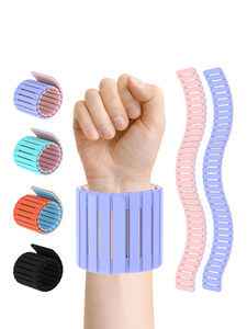 Poids de poignet et de cheville magnétiques personnalisés en silicone, <span class=keywords><strong>barre</strong></span> en fer, poids de poignet et de cheville portables, imperméables, pour l'entraînement physique - Product Image 5