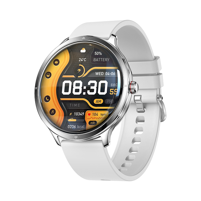 2026 Round AMOLED Smartwatch V98: Zinc Alloy Body, BT Calling, Health Monitoring, 1.75" Screen Waterproof