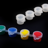 Mini-pots de peinture vides réutilisables Xinbowen Factory 3ml*6 pour peinture acrylique et aquarelle, lot de 3ml, peinture sur verre 3ml