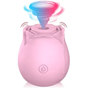 Vibrador rosa poderoso para estimulação do clitóris, brinquedo sexual em forma de rosas, brinquedo sexual para mulheres, oferta gratuita