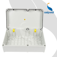 Boîtiers étanches articulés en plastique ABS Saipwell IP67 pour boîtiers électroniques, boîtes de jonction électriques transparentes