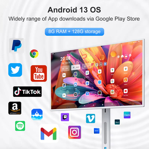 Téléviseur intelligent portable BQKK 27 32 pouces Android 13 <span class=keywords><strong>8</strong></span>+128G 1080P avec batterie intégrée, roues, pour l'étude, les affaires et le divertissement - Product Image 2