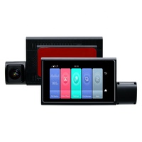 Caméra de voiture DVR double écran LCD 4G avec GPS, point d'accès WiFi, diffusion en direct, ADAS, enregistreur vidéo boîte noire, double objectif, Android 8.1, 1 an de garantie BW-W318S