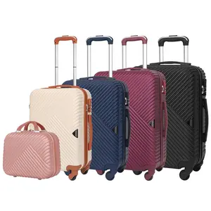 时尚旅行箱拉杆包套装6件ABS材料轻质带户外旅行化妆包