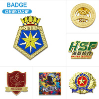 Production de badges en métal moulé sous pression avec un design 3D concave-convexe intense, personnalisable, pour épingles commémoratives et de collection