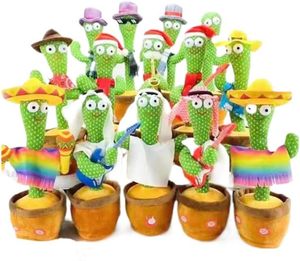 Cactus Électrique Dansant et Parlant en Peluche Douce avec Lumière, Jouet Musical Enregistrable et Torsadable, Idéal pour Noël, en Sachet OPP - Product Image 5