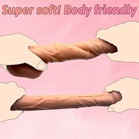 Dildo de Silicona Suave 2 en 1 con Diseño Realista de Vagina y Pene, Masturbadores Masculinos con Textura 3D Realista para la Masturbación Masculina