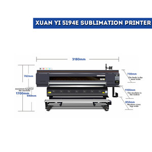 Bán Chạy Máy In Thăng Hoa May Mặc In Chuyển Nhiệt Tốc Độ Nhanh Khổ Lớn 1.9M Khổ Lớn 4 Đầu - Product Image 4