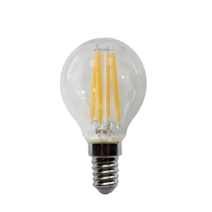 Прозрачная Светодиодная лампа накаливания g40 g45 g50 3 Вт e27 e14 для светильника