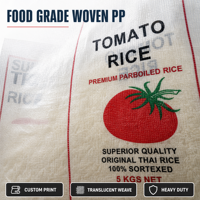 Sac tissé en PP de 25 kg et 50 kg pour riz, résistant à l'humidité, avec logo personnalisé, robuste, pour céréales, farine, aliments pour animaux, vente en gros