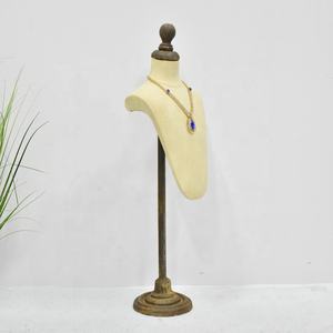 Vintage Necklace Mannequin Jewelry Bust Pendant Display Stand Vintage <strong>Art</strong> <strong>Old</strong> Fashion Design Jewelry Mannequin Stand - Product Image 3